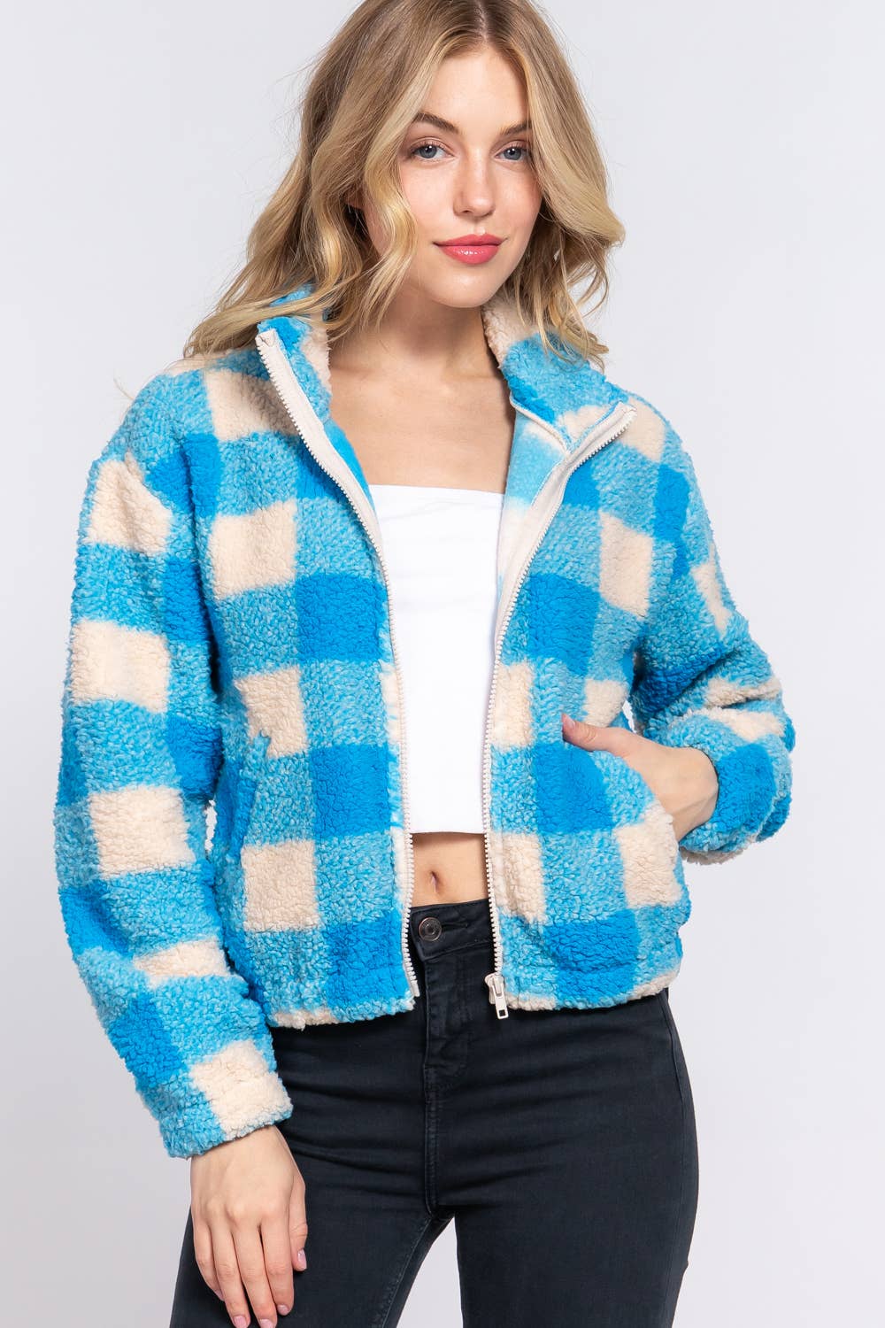 ',.....Faux fur Jacket