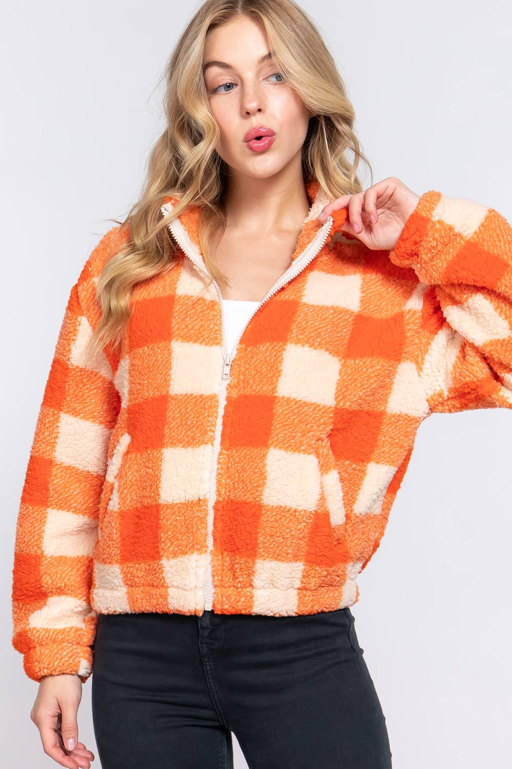 ',.....Faux fur Jacket