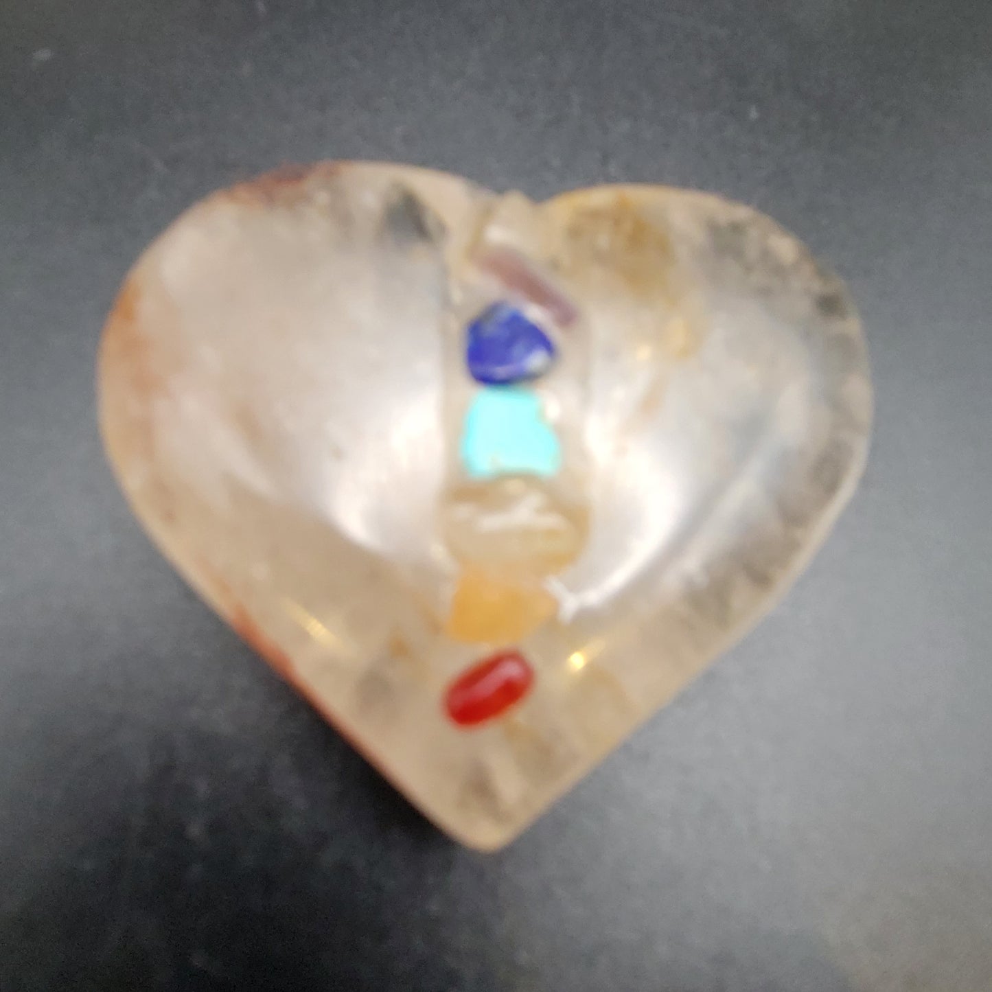 CHAKRA Quartz crystal heart