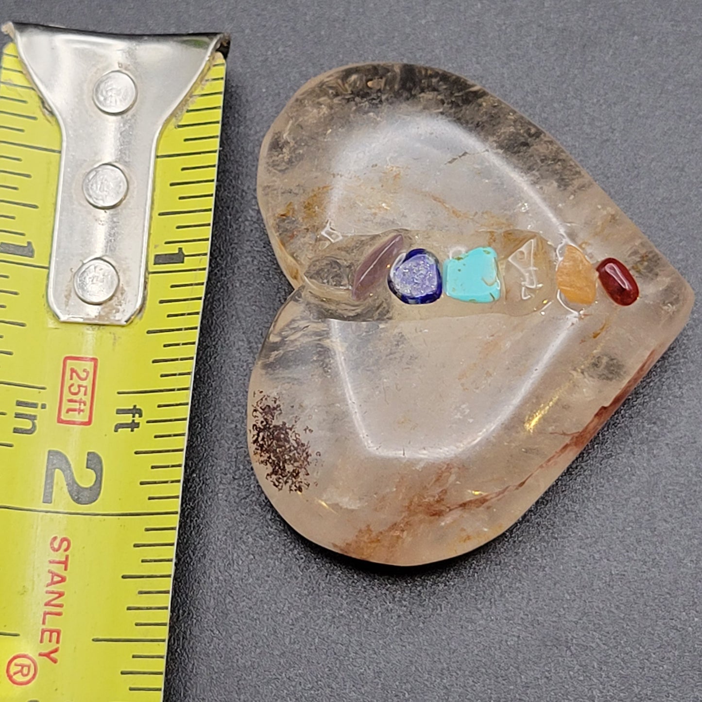 CHAKRA Quartz crystal heart