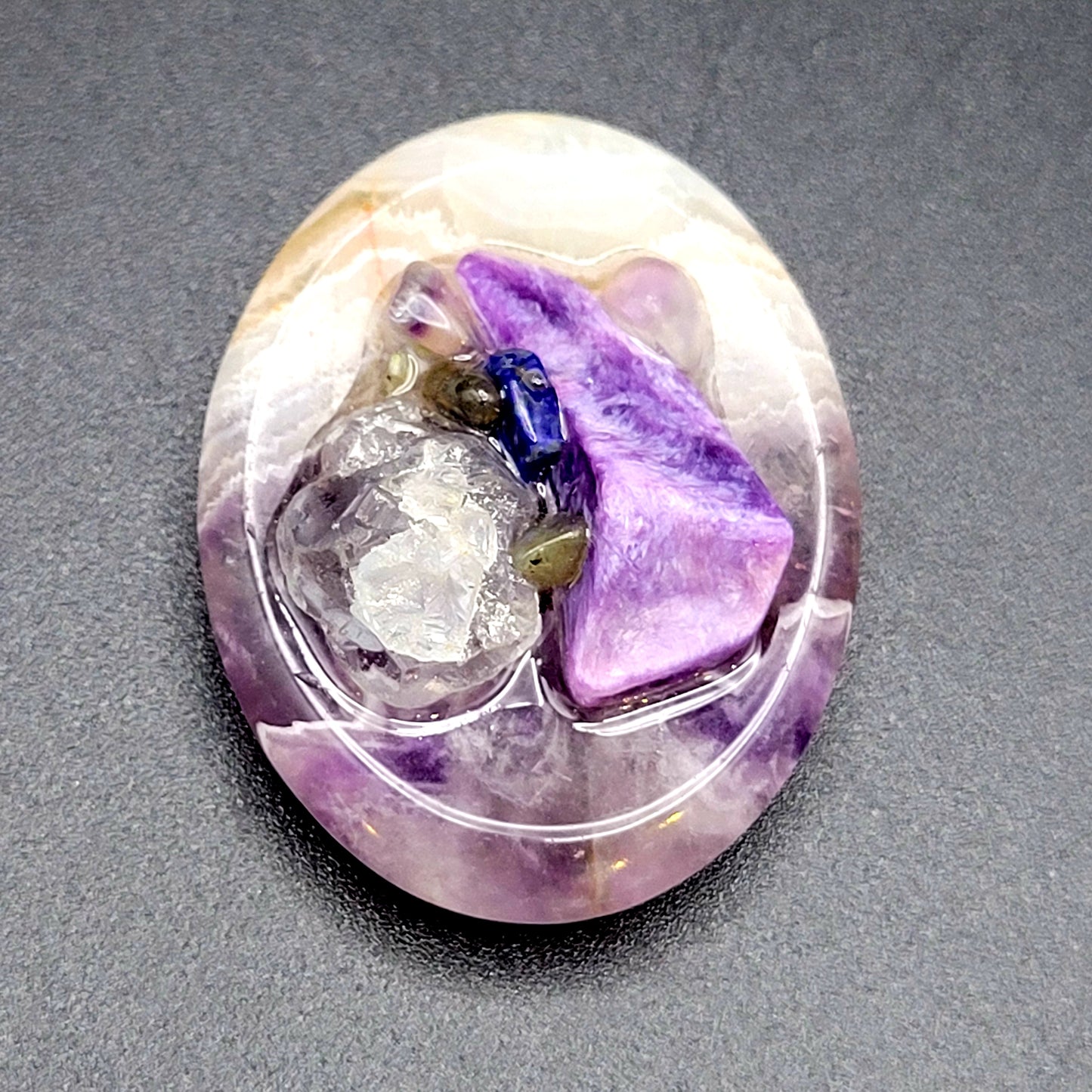 7 crystal Third Eye chakra meditation stone