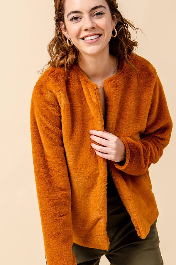 ',.....Faux fur Jacket