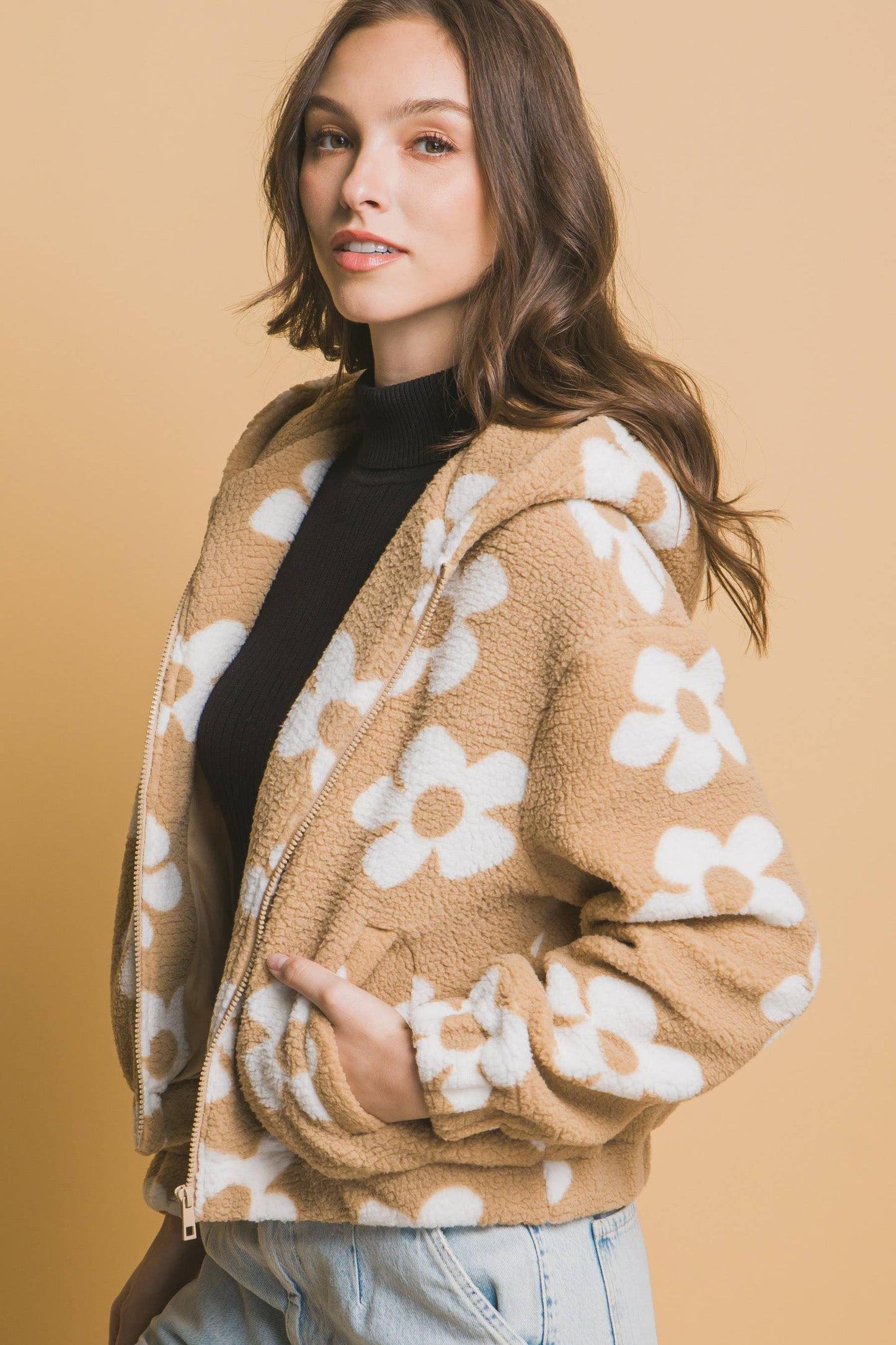 ',.....Faux fur Jacket
