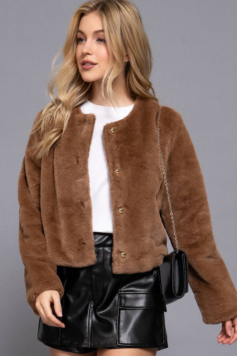 ',.....Faux fur Jacket
