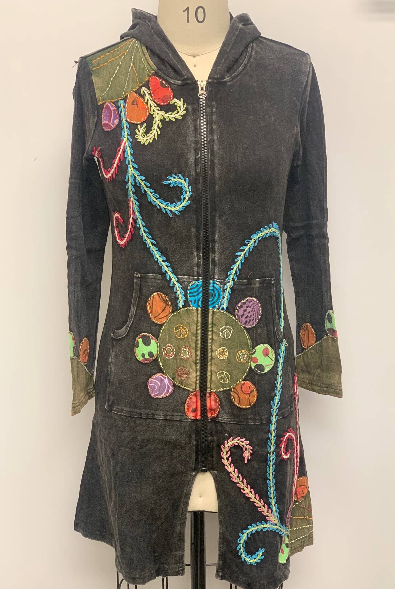 Tie Dye Embroidered Jacket (LCD621)