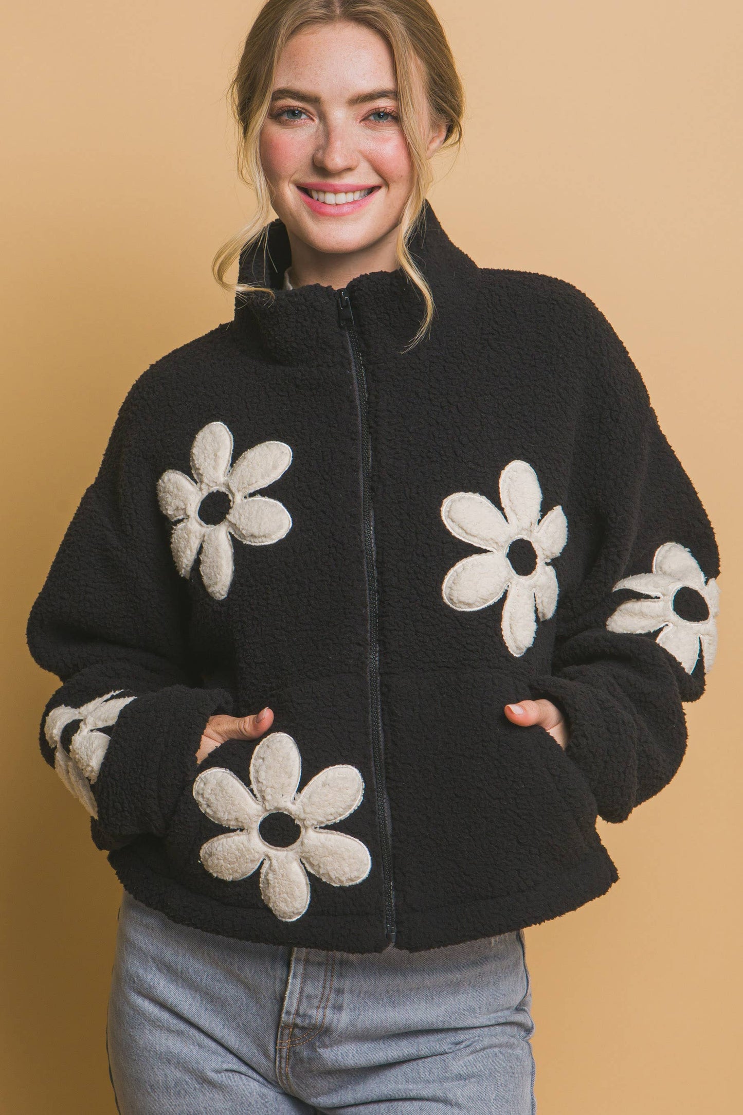 ',.....Faux fur Jacket