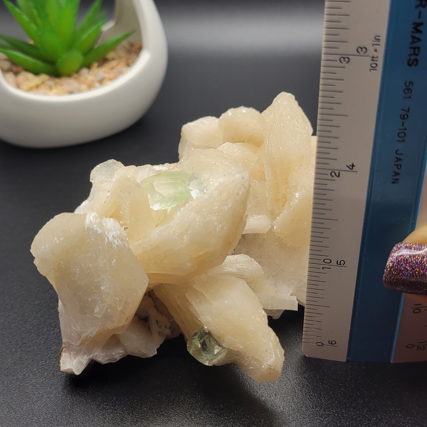 LARGE Apophylite and Stilbite raw crystal