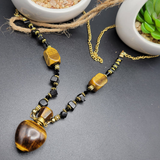 Tigers eye & Black Tourmaline